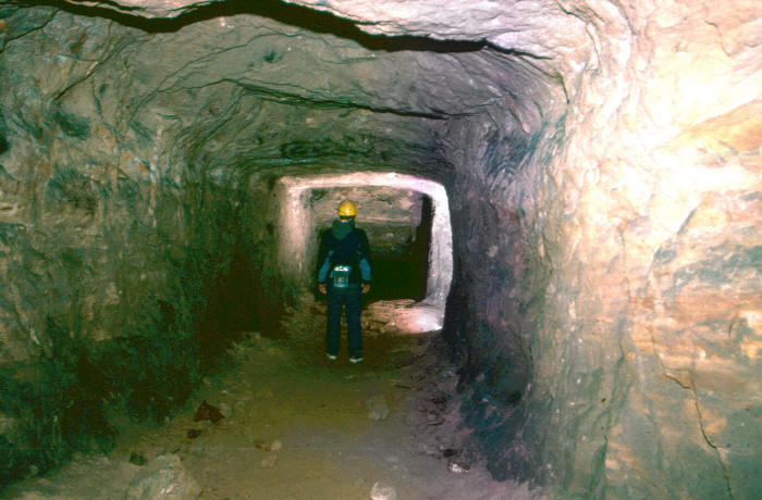 A 20th century passage in West Mine mined using high explosives