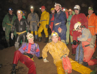 DCC members in Peak Cavern DCC members in Peak Cavern