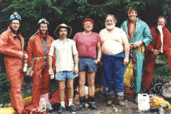 DCC members at the Gouffre Berger