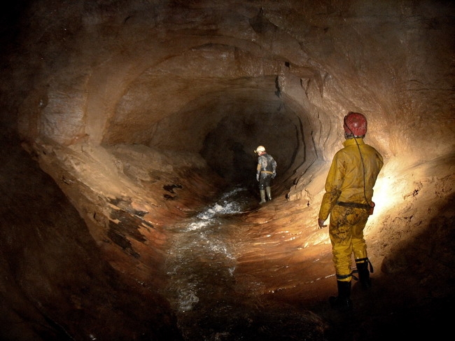 In the downstream passage