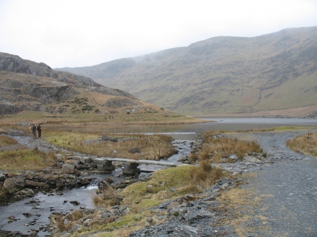 The long walk up past the lake and Cwmorthin workings