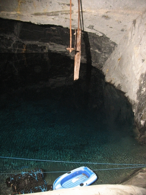 End of the large dinghy lake