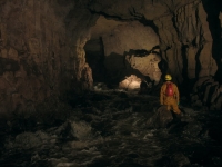 Looking back up the river passage