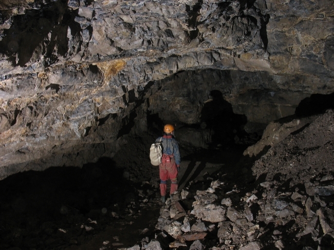 In the upper chamber on the way into the mine In the upper chamber on the way into the mine