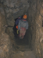 Steps down the vein into the cave :: Date 2011:06:12 11:47:34 :: Taken by Nigel Dibben :: Camera Canon PowerShot A610