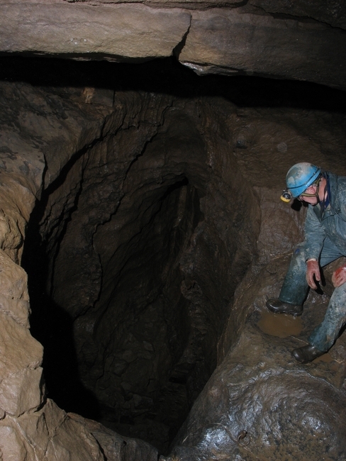 Steve looking down the Dungeon Steve looking down the Dungeon
