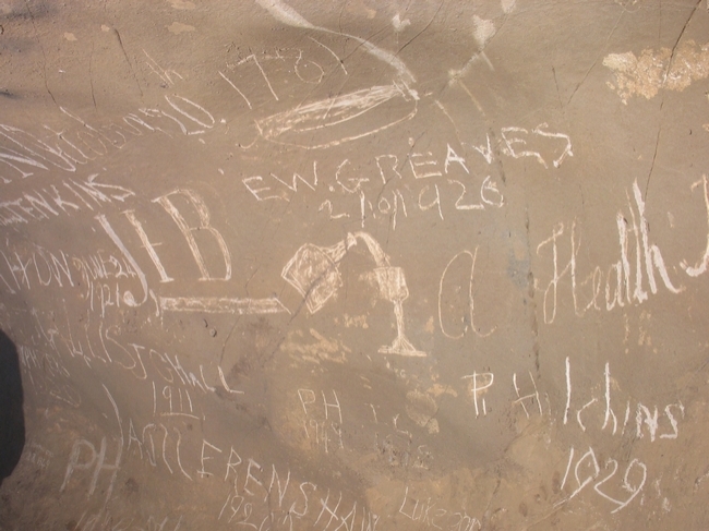 The bottle and glass and the start of the 1781 toast