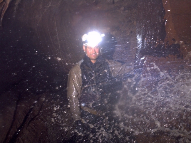 Kevin in Leck Fell Lane at the start of the Cigalere Inlet