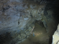 A rather poor attempt at light-painting of the main chamber from the Cliffs of Dover :: Date 2012:01:31 19:48:14 :: Taken by Nigel Dibben :: Camera Canon PowerShot A610