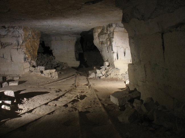 Part of the mine where rail has been used known as Clapham Junction Part of the mine where rail has been used known as Clapham Junction