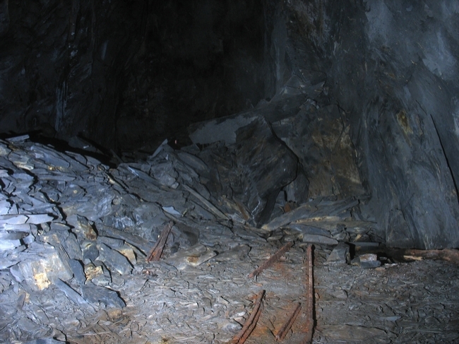 Typical abandoned working area