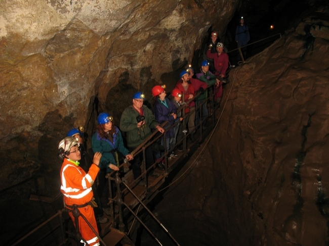 James and party on the bridge