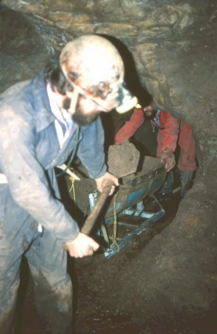 Digging Blue Shaft passage