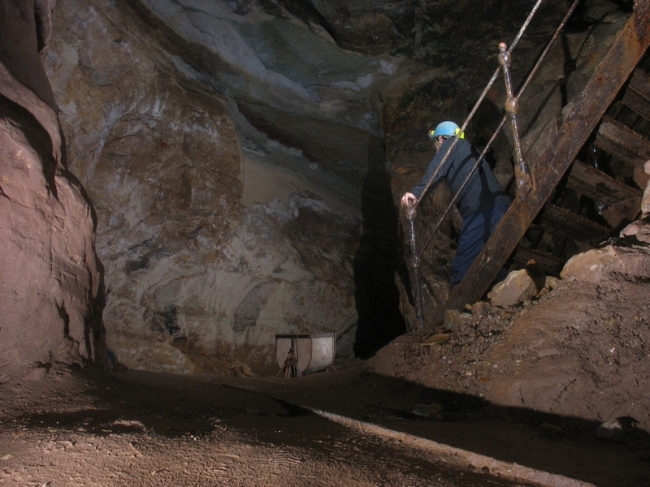 The stairs down in the Main Chamber