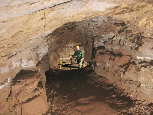 The end of the entrance passage