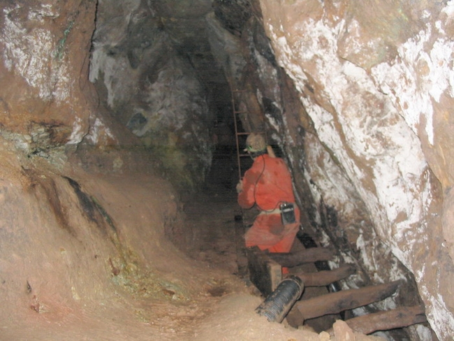 In the top level of mine