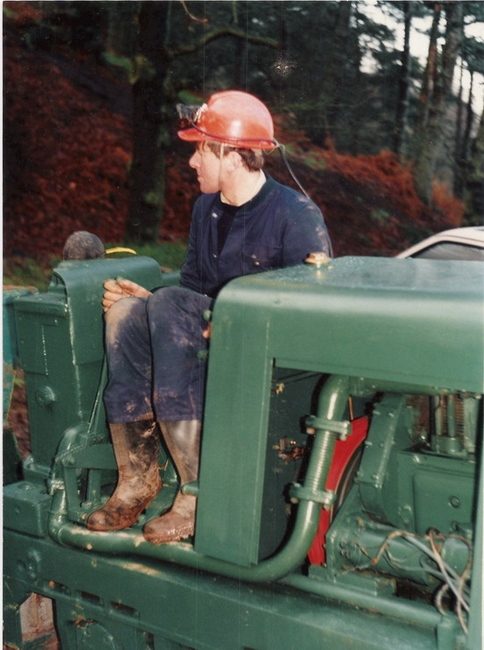 The loco when it was in use at Alderley Edge
