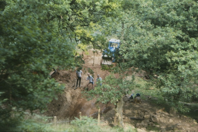 The entrance from above