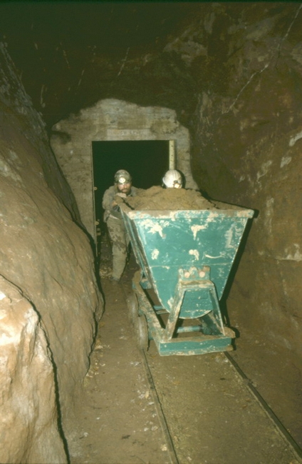 Pushing the tub out of the entrance