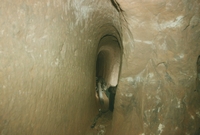 The original passage at Square Shaft - a coffin level