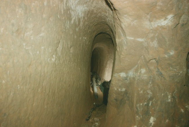 The original passage at Square Shaft - a coffin level