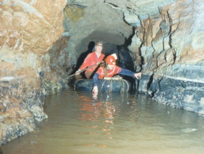 In the bathtub boat in the Hough Level