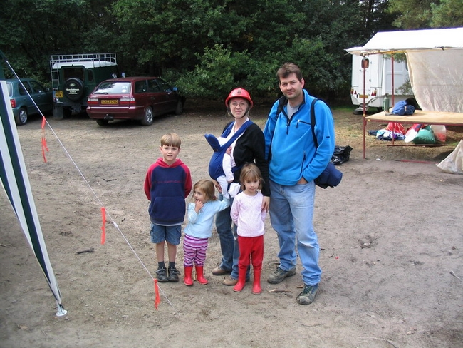 A young family after the trip