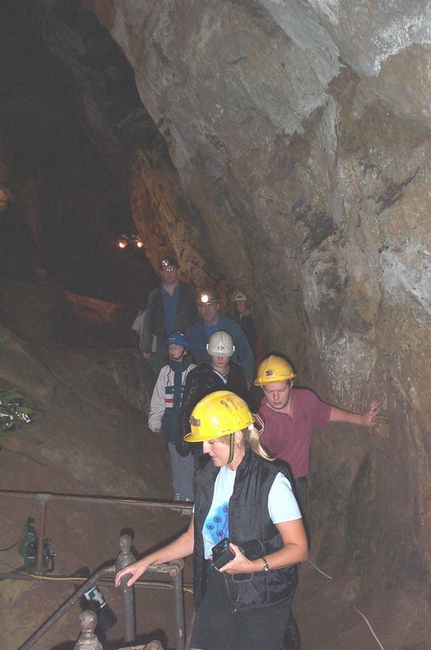 Going down the stairs