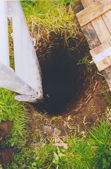 The entrance shaft in the grounds.