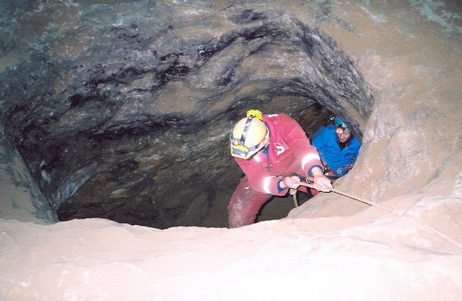 Old rope climb at Flight Deck