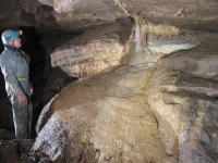 Decorations in Bagshawe Cavern, Derbyshire