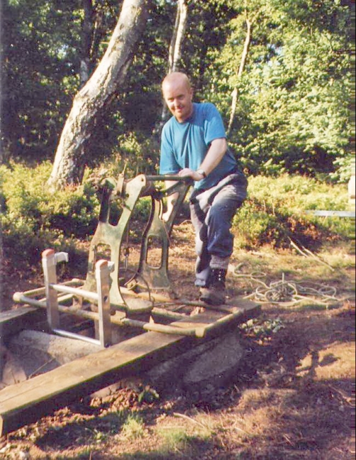 Phill at Finlow mine Phill at Finlow mine
