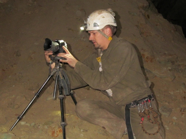 Ed in a mine somewhere
