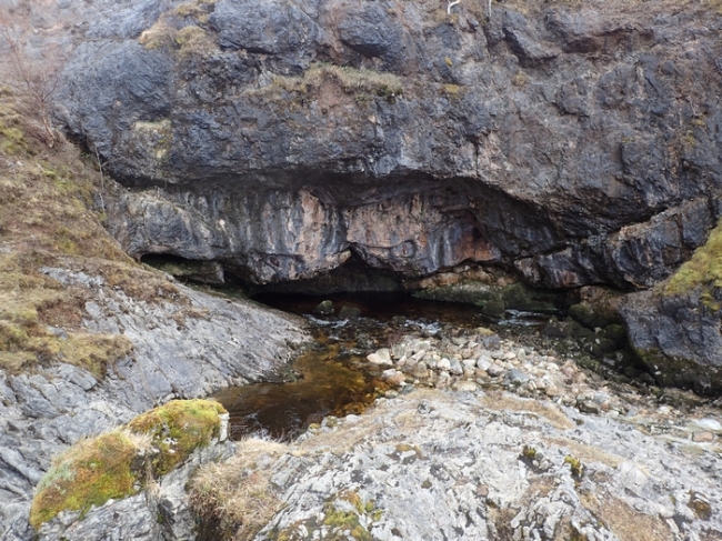 Lower Traligill Sink - flooded Lower Traligill Sink - flooded
