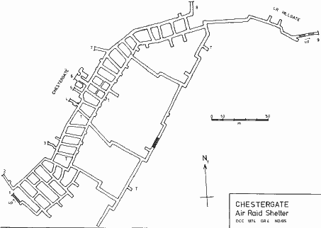 Plan of Chestergate Shelters