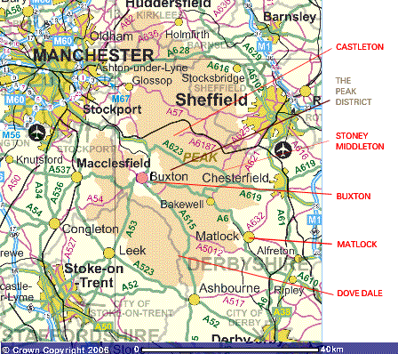 Derbyshire Map
