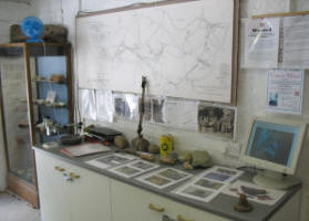 Displays in the museum
