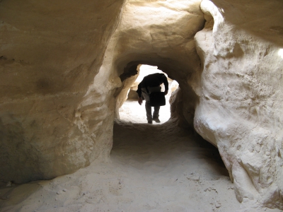 One of the mines at Timna Valley